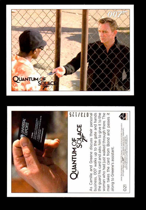 James Bond Archives Quantum of Solace Gold Parallel You Pick Single Cards #1-90 #21  - TvMovieCards.com