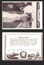 1963 John F. Kennedy JFK Rosan Trading Card You Pick Singles #1-66 21   Riding High  - TvMovieCards.com