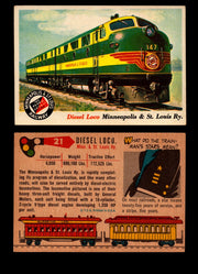 Rails And Sails 1955 Topps Vintage Card You Pick Singles #1-190 #21 Diesel Loco  - TvMovieCards.com