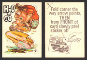 1969 Odd Rods Vintage Sticker Trading Cards #1-#44 You Pick Singles Donruss #	21	H2O Go  - TvMovieCards.com