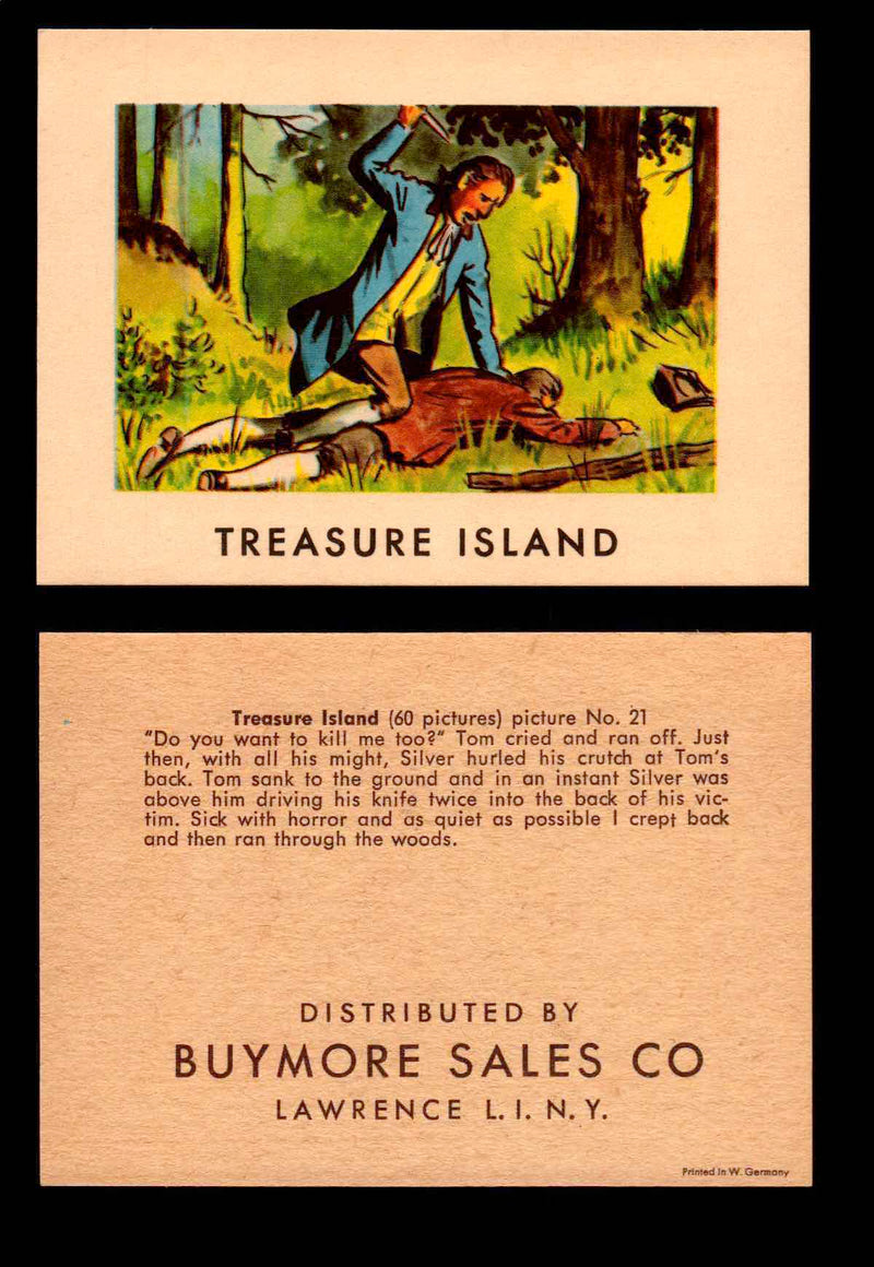 Treasure Island Buymore Sales 1960 Vintage Trading Cards You Pick Singles   - TvMovieCards.com