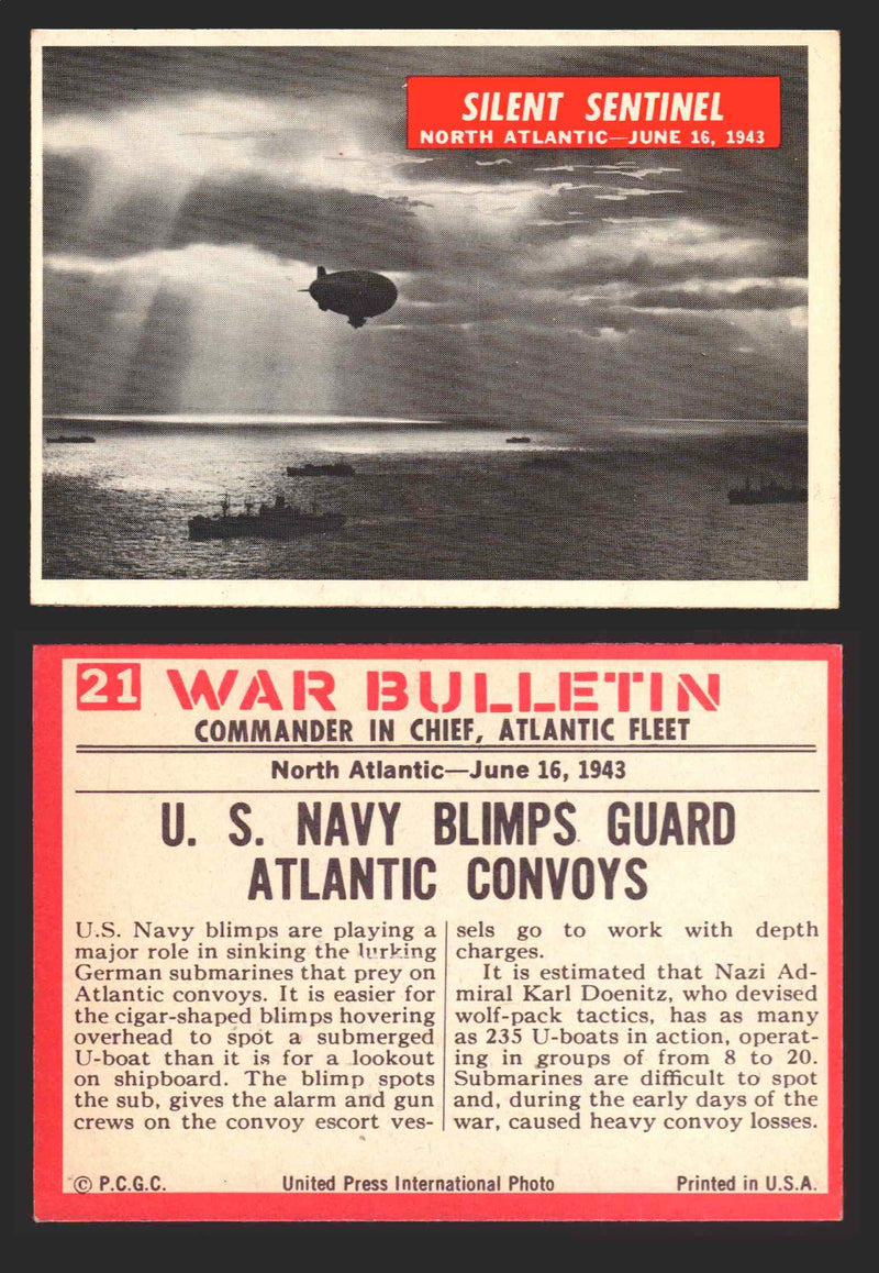 1965 War Bulletin Philadelphia Gum Vintage Trading Cards You Pick Singles #1-88 21   Silent Sentinel  - TvMovieCards.com