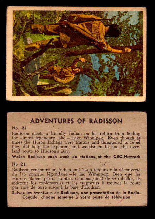 1957 Adventures of Radisson (Tomahawk) TV Vintage Card You Pick Singles #1-50 #21  - TvMovieCards.com