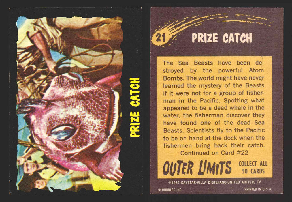 1964 Outer Limits Bubble Inc Vintage Trading Cards #1-50 You Pick Singles #21  - TvMovieCards.com