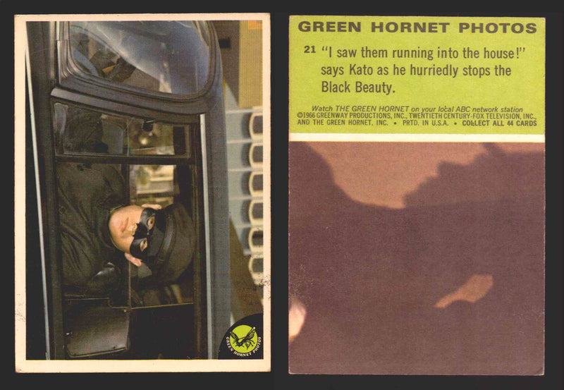 1966 Green Hornet Photos Donruss Vintage Trading Cards You Pick Singles #1-44 #	21  - TvMovieCards.com