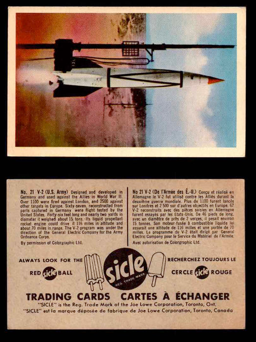 1959 Airplanes Sicle Popsicle Joe Lowe Corp Vintage Trading Card You Pick Single #21  - TvMovieCards.com