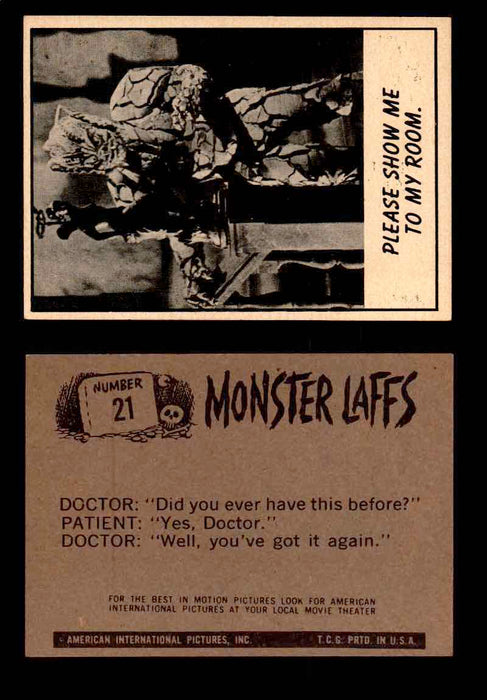 Monster Laffs 1966 Topps Vintage Trading Card You Pick Singles #1-66 #21  - TvMovieCards.com