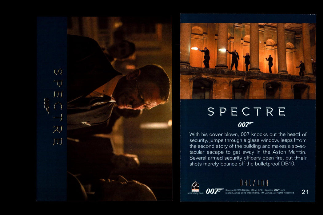 James Bond Archives 2016 Spectre Gold Parallel Card You Pick Singles #1-#76 #21  - TvMovieCards.com