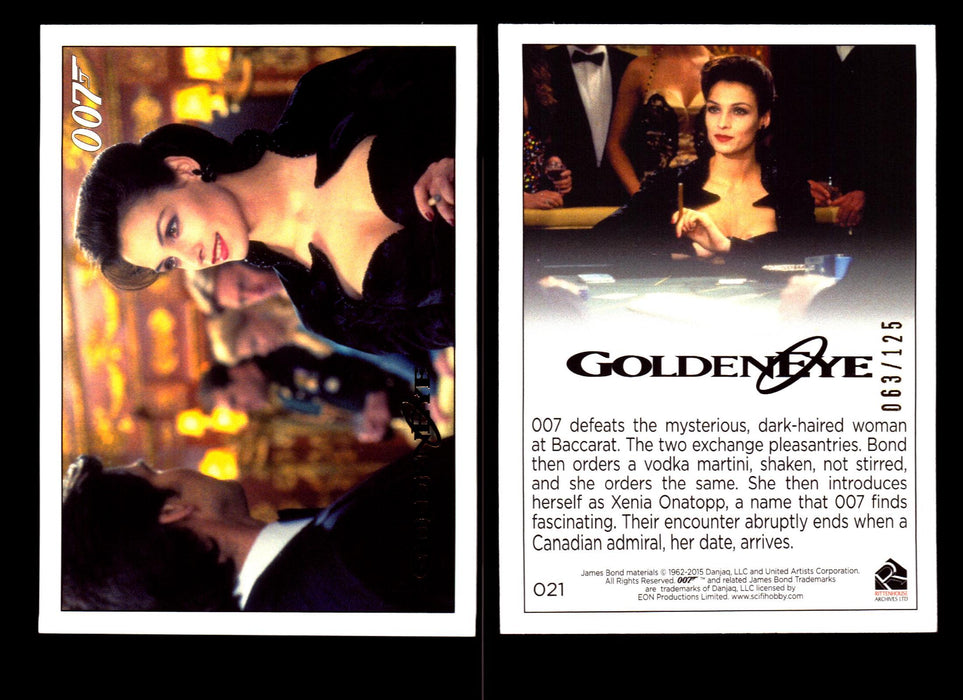 James Bond Archives 2015 Goldeneye Gold Parallel Card You Pick Single #1-#102 #21  - TvMovieCards.com