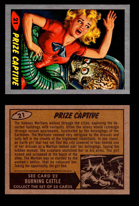 2012 Mars Attacks Silver Parallel You Pick Single Trading Card #1-55 Topps #21  - TvMovieCards.com