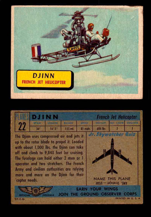1957 Planes Series I Topps Vintage Card You Pick Singles #1-60 #22  - TvMovieCards.com