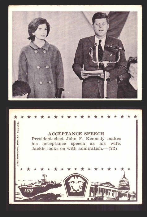1963 John F. Kennedy JFK Rosan Trading Card You Pick Singles #1-66 22   Acceptance Speech  - TvMovieCards.com