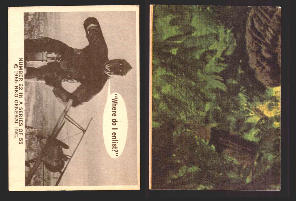 1966 King Kong Donruss RKO Vintage Trading Cards You Pick Singles #1-55 22   "Where do I enlist?”  - TvMovieCards.com