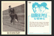 1965 Gomer Pyle Vintage Trading Cards You Pick Singles #1-66 Fleer 22   Guess the Sergeant was right when he called me lea  - TvMovieCards.com