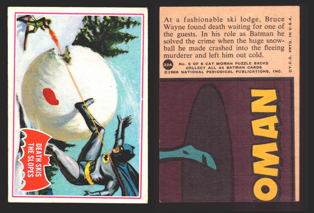 1966 Batman Series A (Red Bat) Vintage Trading Card You Pick Singles #1A-44A #22  - TvMovieCards.com