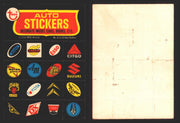 1970 Way Out Wheels Vintage Sticker Trading Cards You Pick Singles #1-22 Topps #22 of 22 (Moris)  - TvMovieCards.com