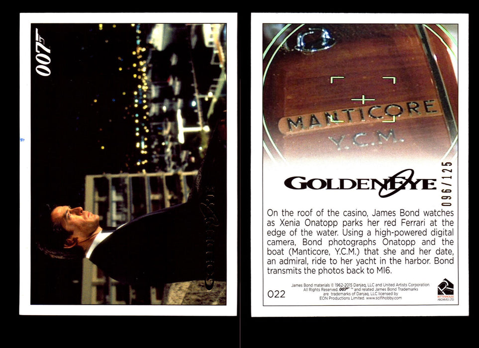 James Bond Archives 2015 Goldeneye Gold Parallel Card You Pick Single #1-#102 #22  - TvMovieCards.com