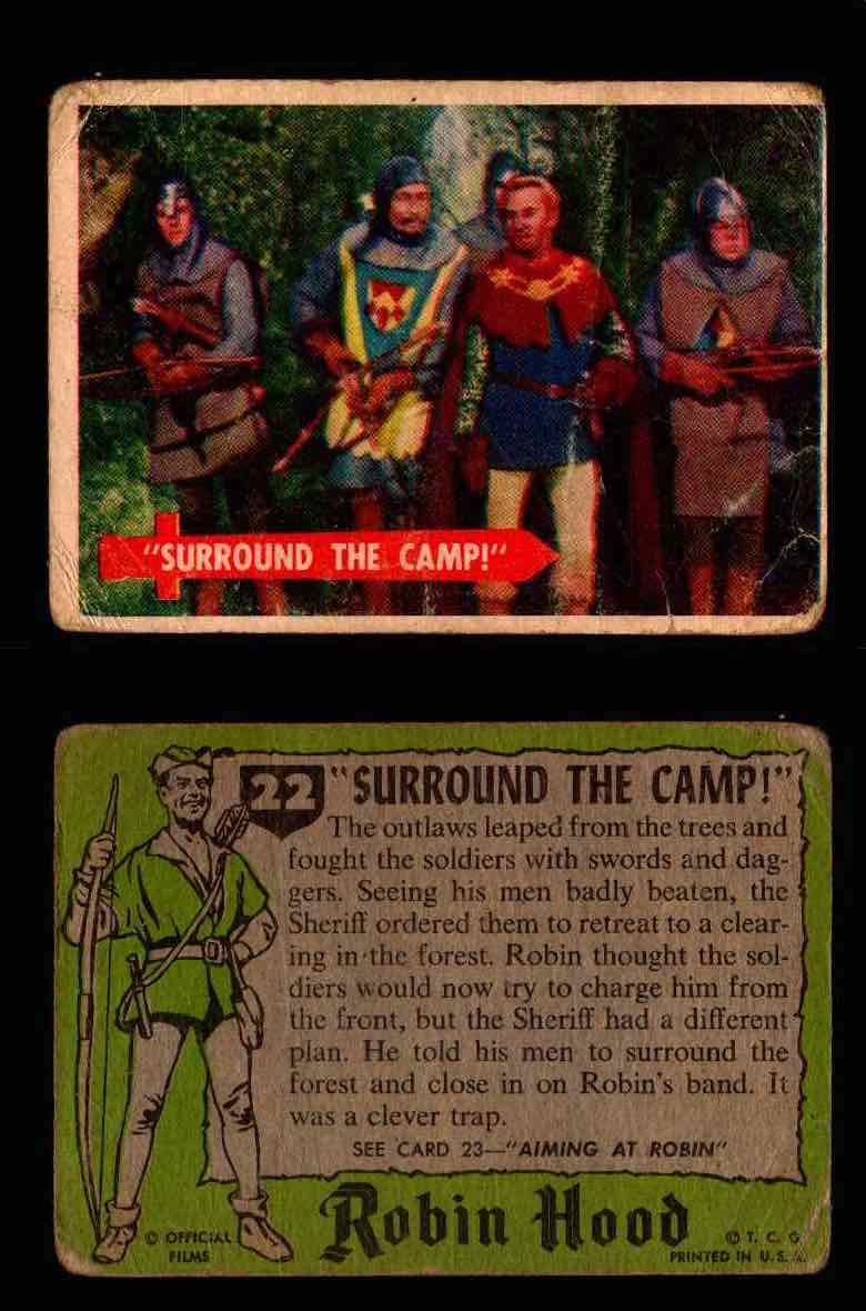 1957 Robin Hood Topps Vintage Trading Cards You Pick Singles #1-60 #22  - TvMovieCards.com