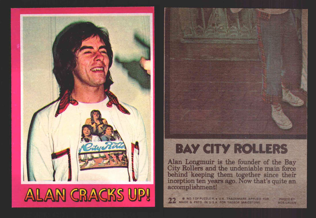 1975 Bay City Rollers Vintage Trading Cards You Pick Singles #1-66 Trebor 22   Alan Cracks Up!  - TvMovieCards.com