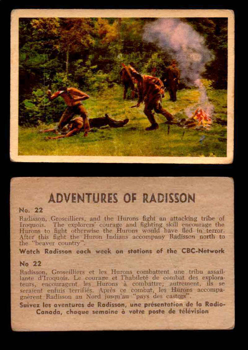 1957 Adventures of Radisson (Tomahawk) TV Vintage Card You Pick Singles #1-50 #22  - TvMovieCards.com