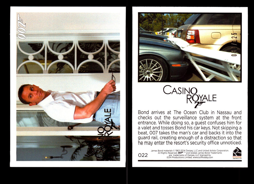 James Bond Archives 2014 Casino Royal Gold Parallel Card You Pick Number #22  - TvMovieCards.com