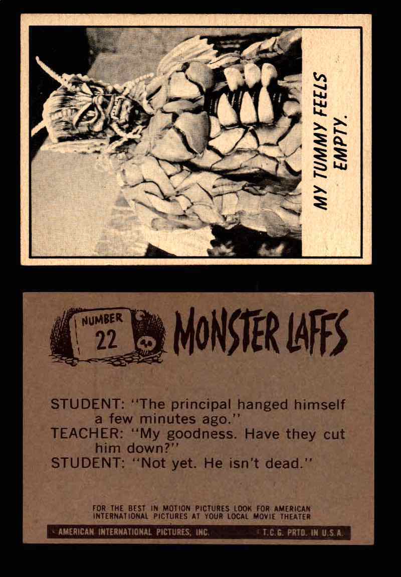 Monster Laffs 1966 Topps Vintage Trading Card You Pick Singles #1-66 #22  - TvMovieCards.com