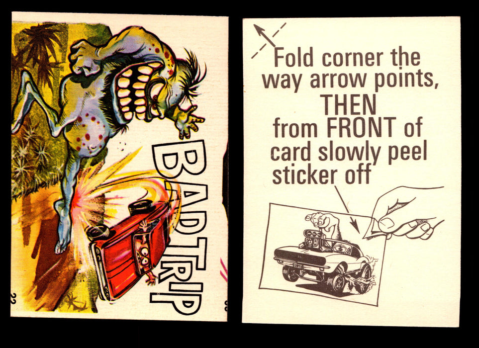 Fabulous Odd Rods Vintage Sticker Cards 1973 #1-#66 You Pick Singles #22   Bad Trip  - TvMovieCards.com