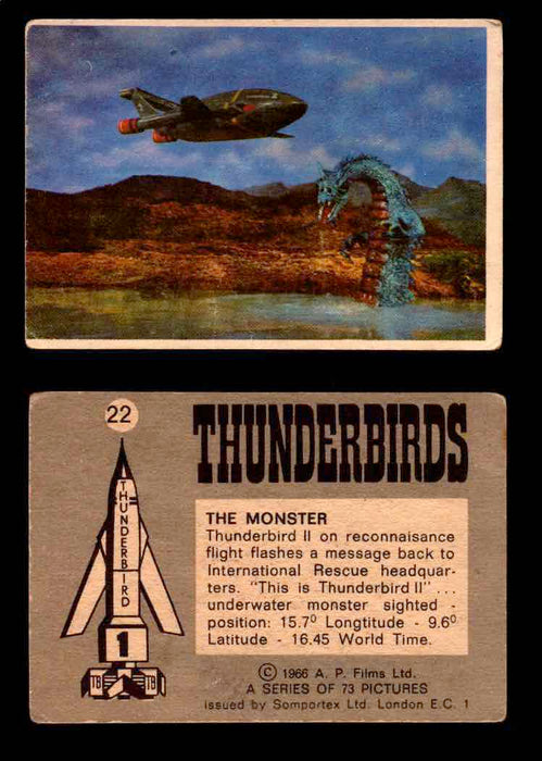 Thunderbirds Vintage Trading Card Singles #1-72 Somportex 1966 #22  - TvMovieCards.com