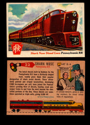 Rails And Sails 1955 Topps Vintage Card You Pick Singles #1-190 #22 Shark Nose  - TvMovieCards.com