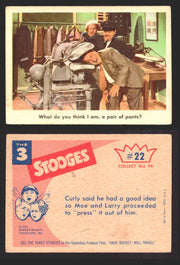 1959 Three 3 Stooges Fleer Vintage Trading Cards You Pick Singles #1-96 #22  - TvMovieCards.com