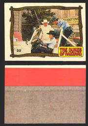 1983 Dukes of Hazzard Vintage Trading Cards You Pick Singles #1-#44 Donruss 22B   Roscoe JD and Cleatus in Daisy's jeep  - TvMovieCards.com