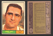 1961 Topps Baseball Trading Card You Pick Singles #200-#299 VG/EX #	233 Joe Jay - Cincinnati Reds  - TvMovieCards.com