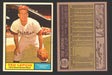 1961 Topps Baseball Trading Card You Pick Singles #200-#299 VG/EX #	234 Ted Lepcio - Philadelphia Phillies  - TvMovieCards.com
