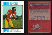 1973 Topps Football Trading Card You Pick Singles #1-#528 G/VG/EX #	236	Charlie Taylor (HOF)  - TvMovieCards.com