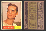 1961 Topps Baseball Trading Card You Pick Singles #200-#299 VG/EX #	239 Dave Sisler - Washington Senators  - TvMovieCards.com