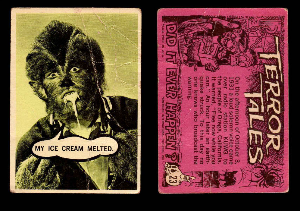 1967 Movie Monsters Terror Tales Vintage Trading Cards You Pick Singles #1-88 #23  - TvMovieCards.com