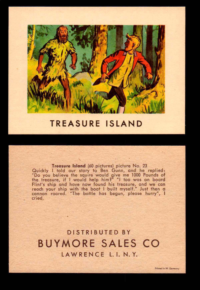Treasure Island Buymore Sales 1960 Vintage Trading Cards You Pick Singles   - TvMovieCards.com