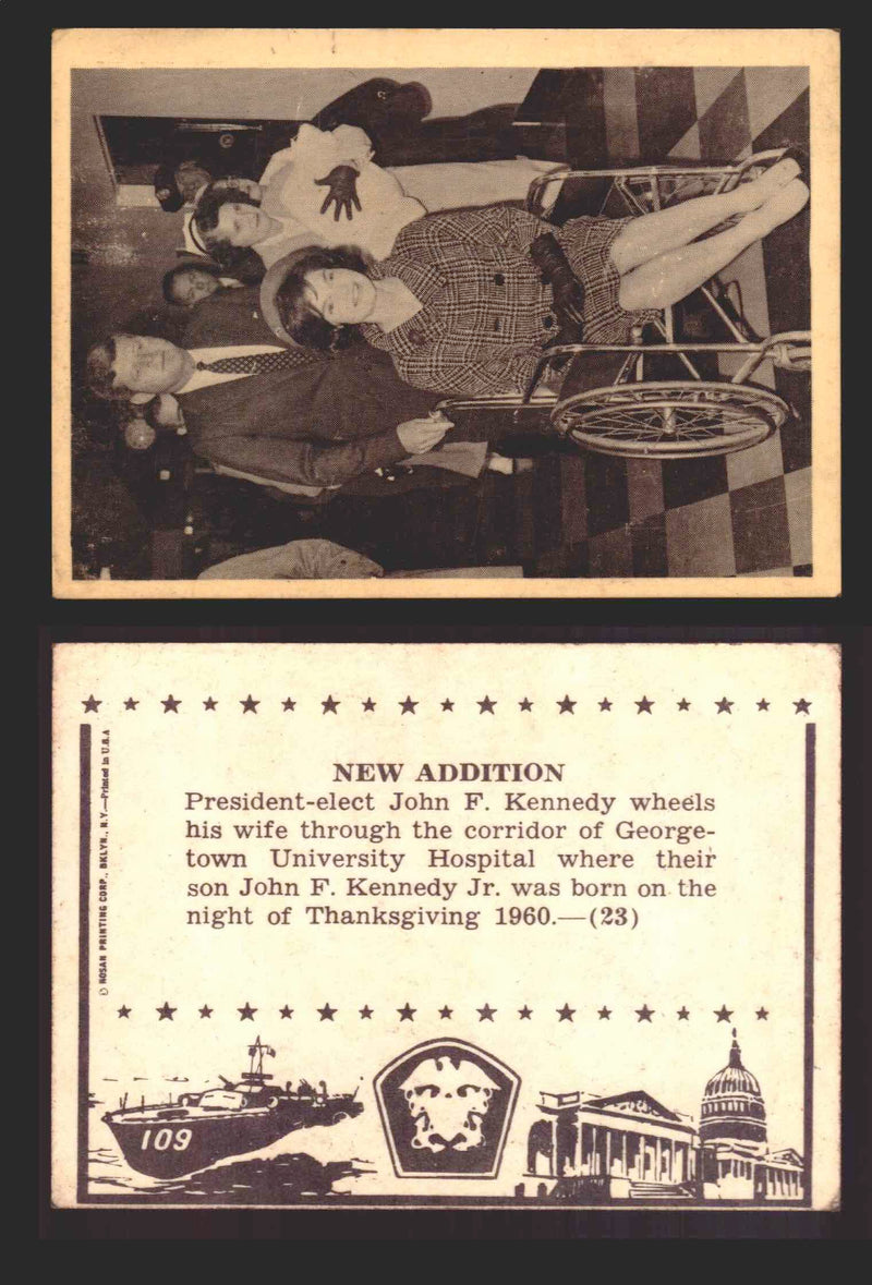 1963 John F. Kennedy JFK Rosan Trading Card You Pick Singles #1-66 23   New Addition  - TvMovieCards.com