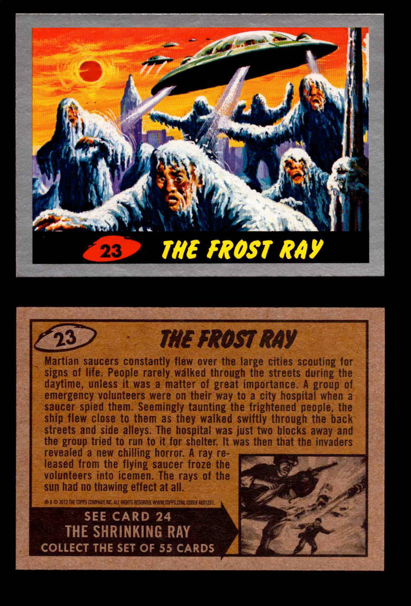 2012 Mars Attacks Silver Parallel You Pick Single Trading Card #1-55 Topps #23  - TvMovieCards.com