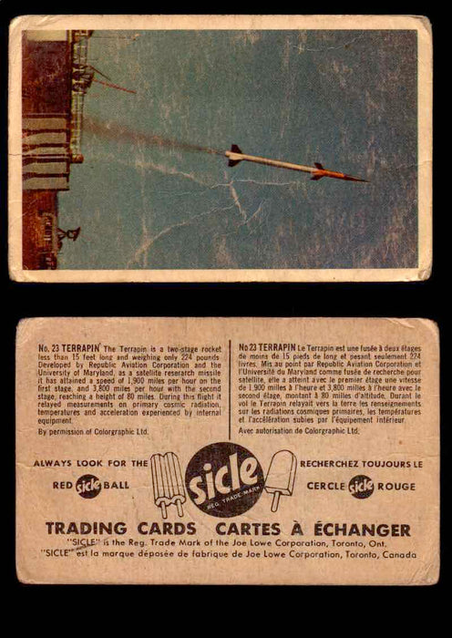 1959 Sicle Aircraft & Missile Canadian Vintage Trading Card U Pick Singles #1-25 #23 Terrapin  - TvMovieCards.com