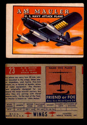 1952 Wings Topps TCG Vintage Trading Cards You Pick Singles #1-100 #23  - TvMovieCards.com