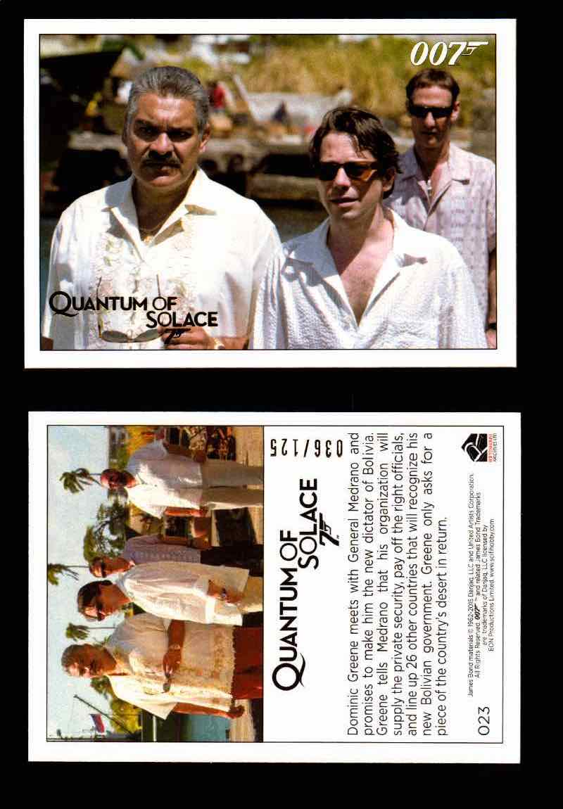 James Bond Archives Quantum of Solace Gold Parallel You Pick Single Cards #1-90 #23  - TvMovieCards.com