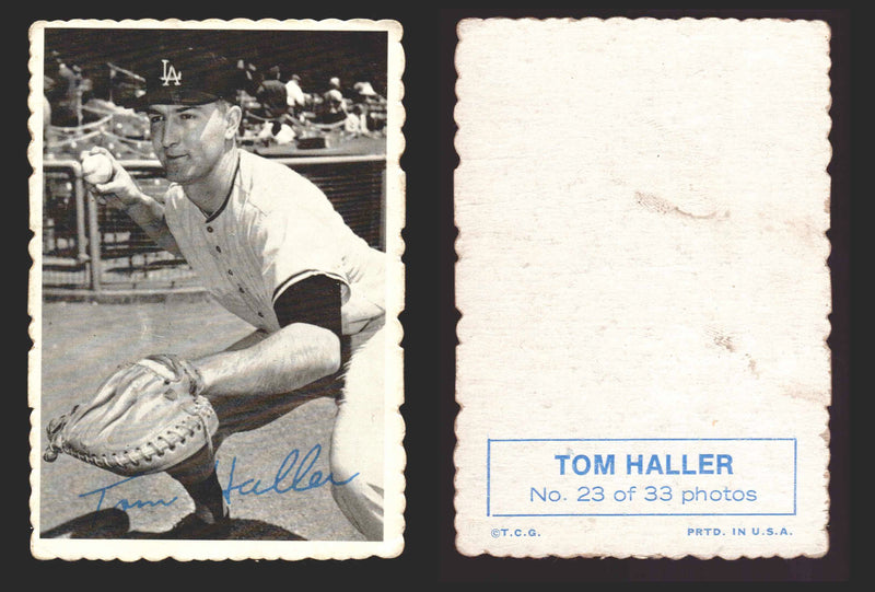1969 Topps Baseball Deckle Edge Trading Card You Pick Singles #1-#33 VG/EX 23 Tom Haller - Los Angeles Dodgers  - TvMovieCards.com