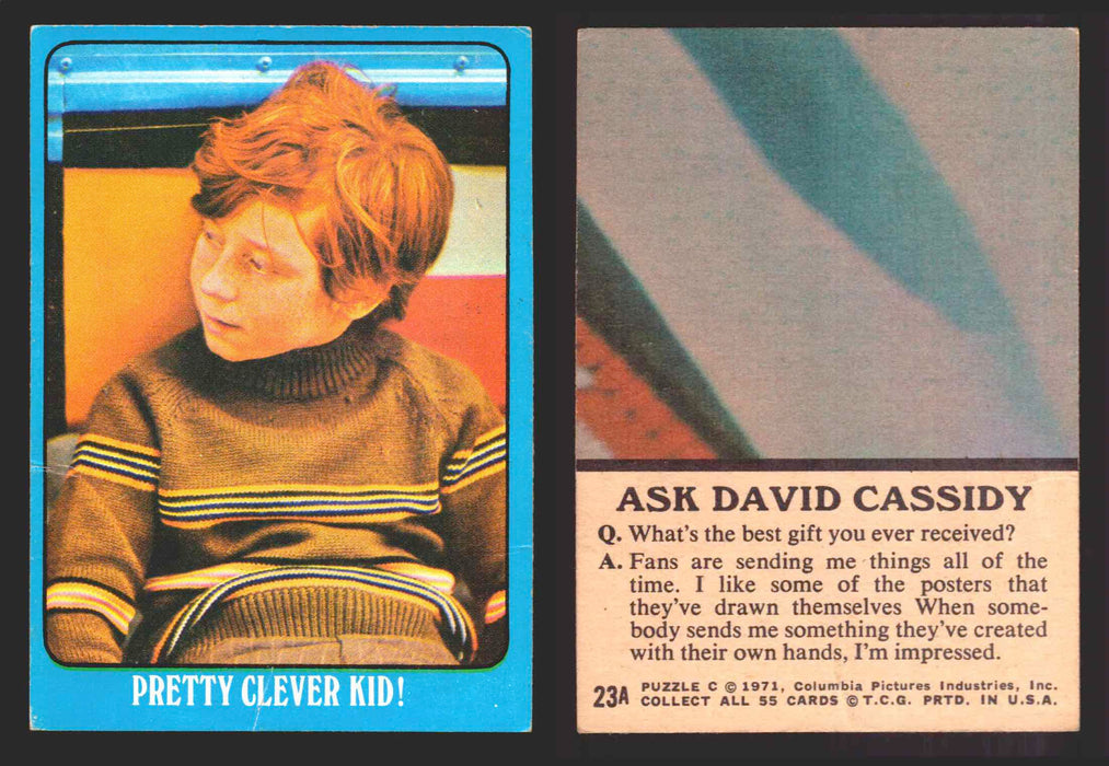 1971 The Partridge Family Series 2 Blue You Pick Single Cards #1-55 Topps USA 23A  - TvMovieCards.com