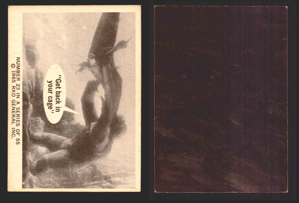 1966 King Kong Donruss RKO Vintage Trading Cards You Pick Singles #1-55 23   "Get back in your cage”  - TvMovieCards.com