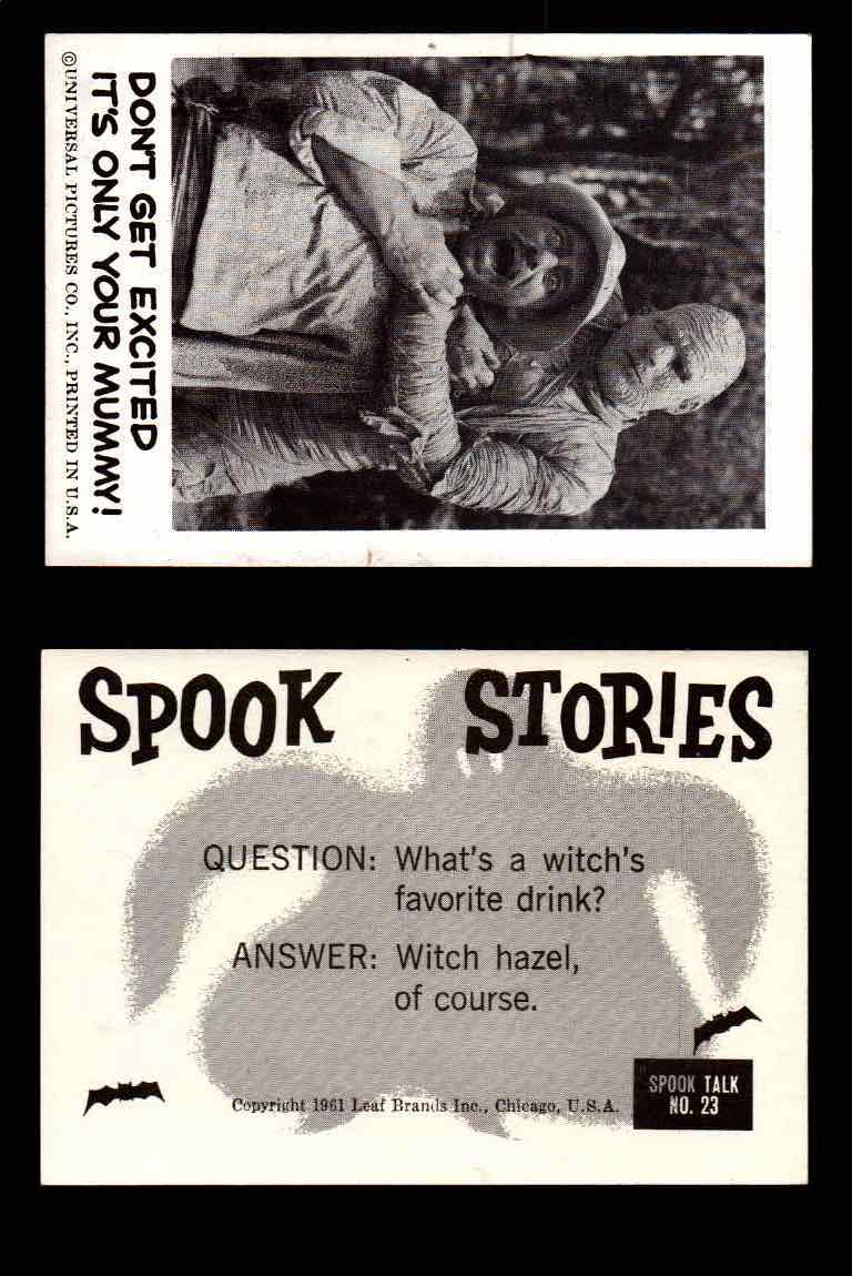 1961 Spook Stories Series 1 Leaf Vintage Trading Cards You Pick Singles #1-#72 #23  - TvMovieCards.com