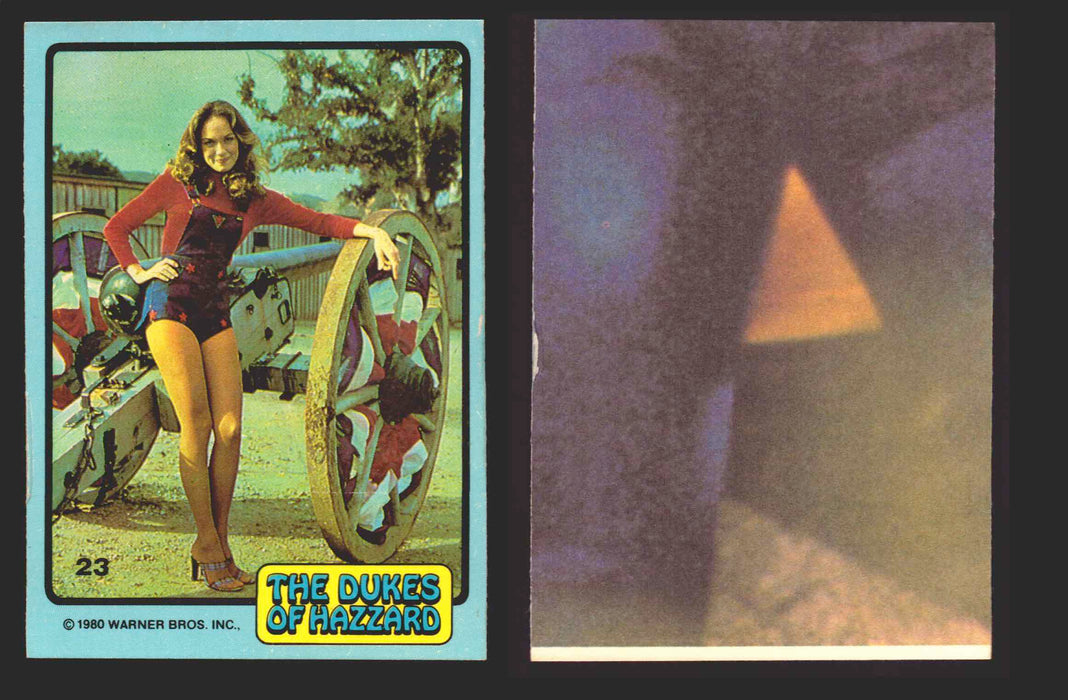 1980 Dukes of Hazzard Vintage Trading Cards You Pick Singles #1-#66 Donruss 23   Daisy Standing with a Cannon  - TvMovieCards.com