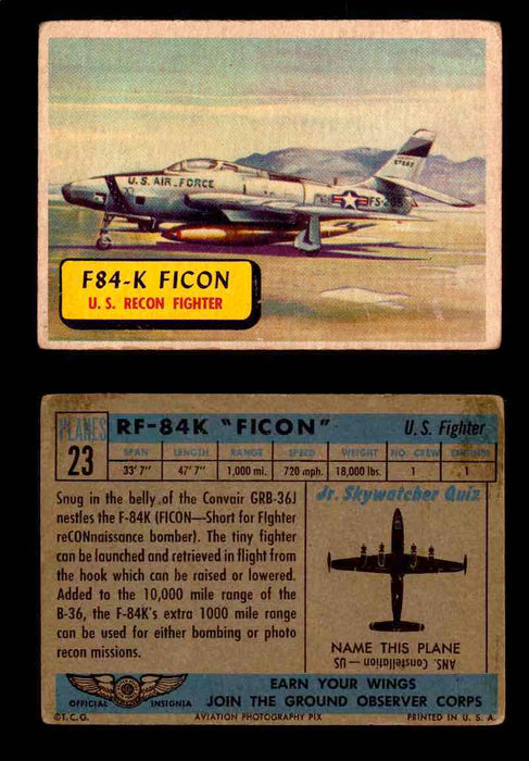 1957 Planes Series I Topps Vintage Card You Pick Singles #1-60 #23  - TvMovieCards.com