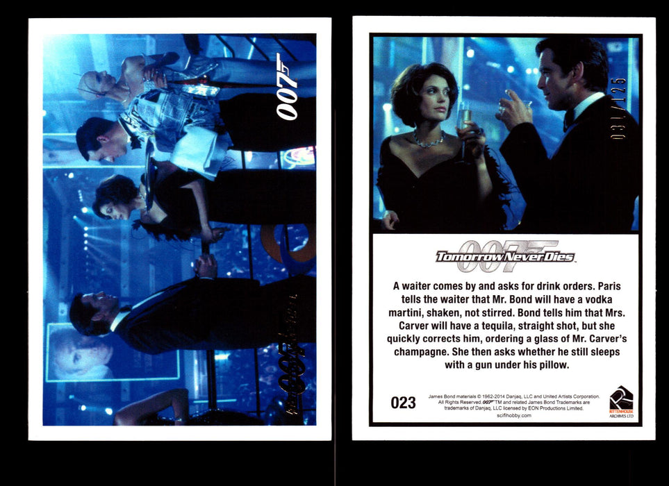 James Bond Archives 2014 Tomorrow Never Dies Gold Parallel Card You Pick Singles #23  - TvMovieCards.com