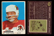 1969 Topps Football Trading Card You Pick Singles #1-#263 G/VG/EX #	247	Charley Johnson  - TvMovieCards.com